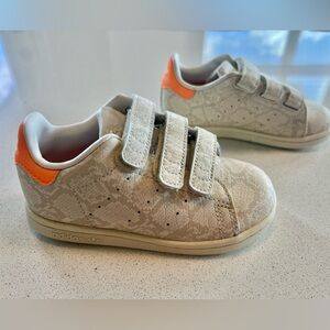 Adidas snakeskin-print Stan Smith Toddler size 9K